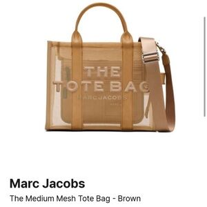 Marc Jacobs Brown Mesh Tote Bag